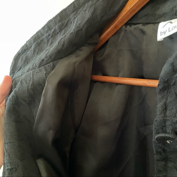 Linea by Louis Dell’Olio Black Houndstooth Texture Jacket - Picture 9 of 10
